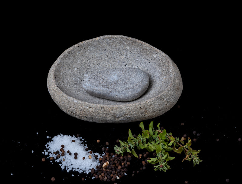 Mortero Piedra de Moler Valdivia - ORNAMENTAL